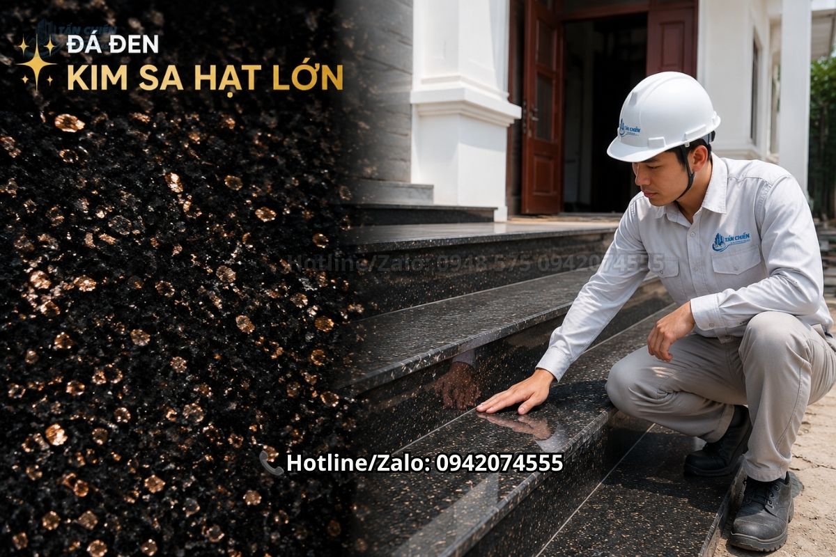 Đá đen Kim Sa Hạt Lớn