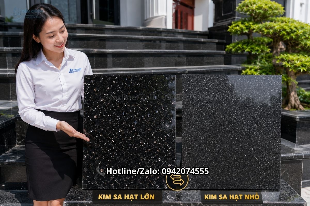Đá tam cấp đen Kim Sa