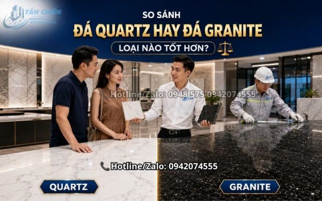 So Sánh Đá Quartz Hay Đá Granite: Loại Nào Tốt Hơn?