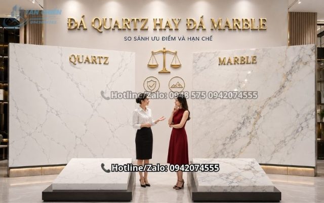 Đá Quartz Hay Đá Marble: So Sánh Ưu Điểm Và Hạn Chế 