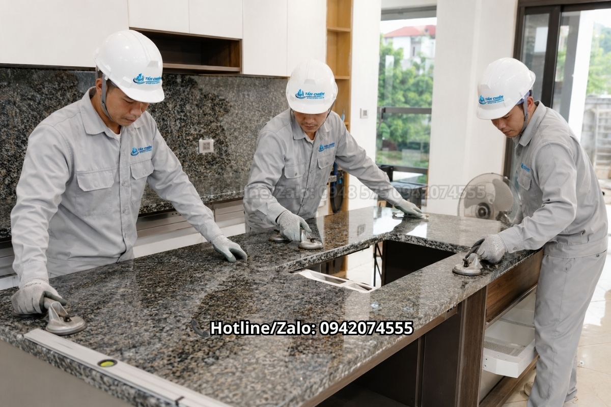 Thi công đá bàn bếp tại Nghệ An