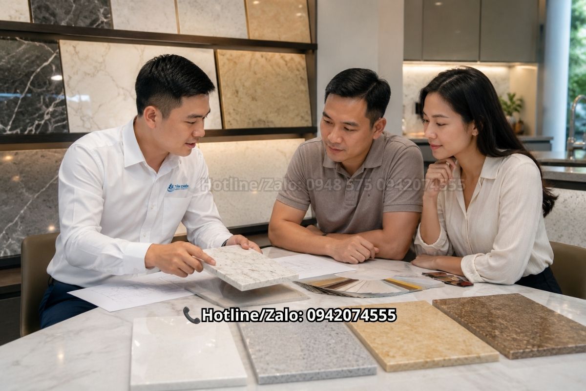 Tư vấn chọn màu đá bàn bếp hợp mệnh Kim