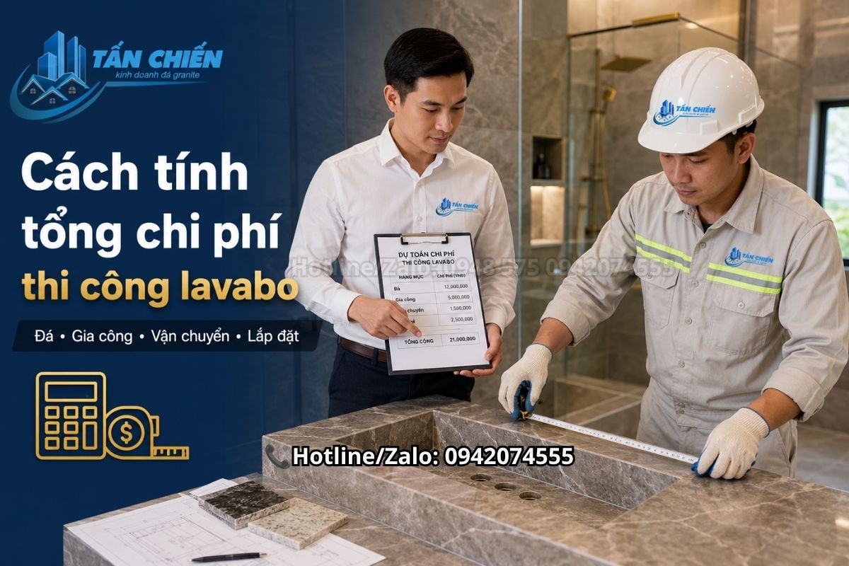 Cách tính tổng chi phí thi công lavabo