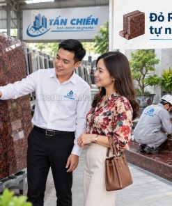 Bề mặt đá đỏ Ruby Ấn Độ có màu đỏ tự nhiên