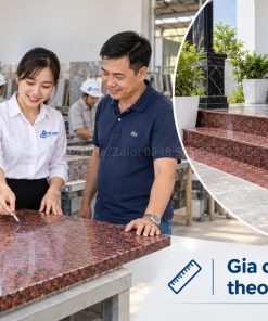 Đá đỏ Ruby ốp bậc tam cấp gia công theo kích thước