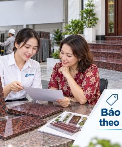 Đá đỏ Ruby ốp bậc tam cấp phối cổ bậc màu đen