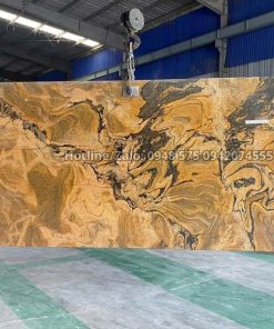 Đá Granite Fusion Gold  màu vàng đen