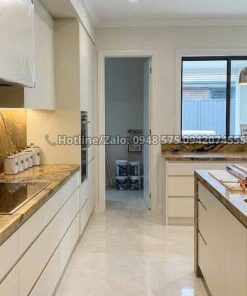 Đá Granite Fusion Gold màu vàng đen
