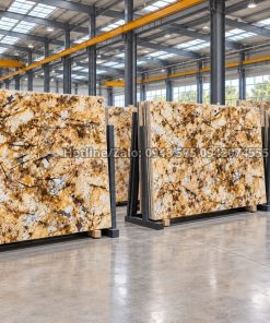 Đá mabrle màu vàng bạch dương nhập khẩu brazin