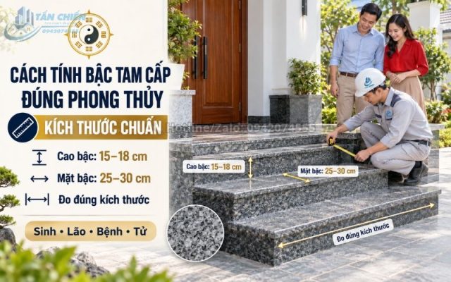 Cách tính bậc tam cấp đúng phong thủy 