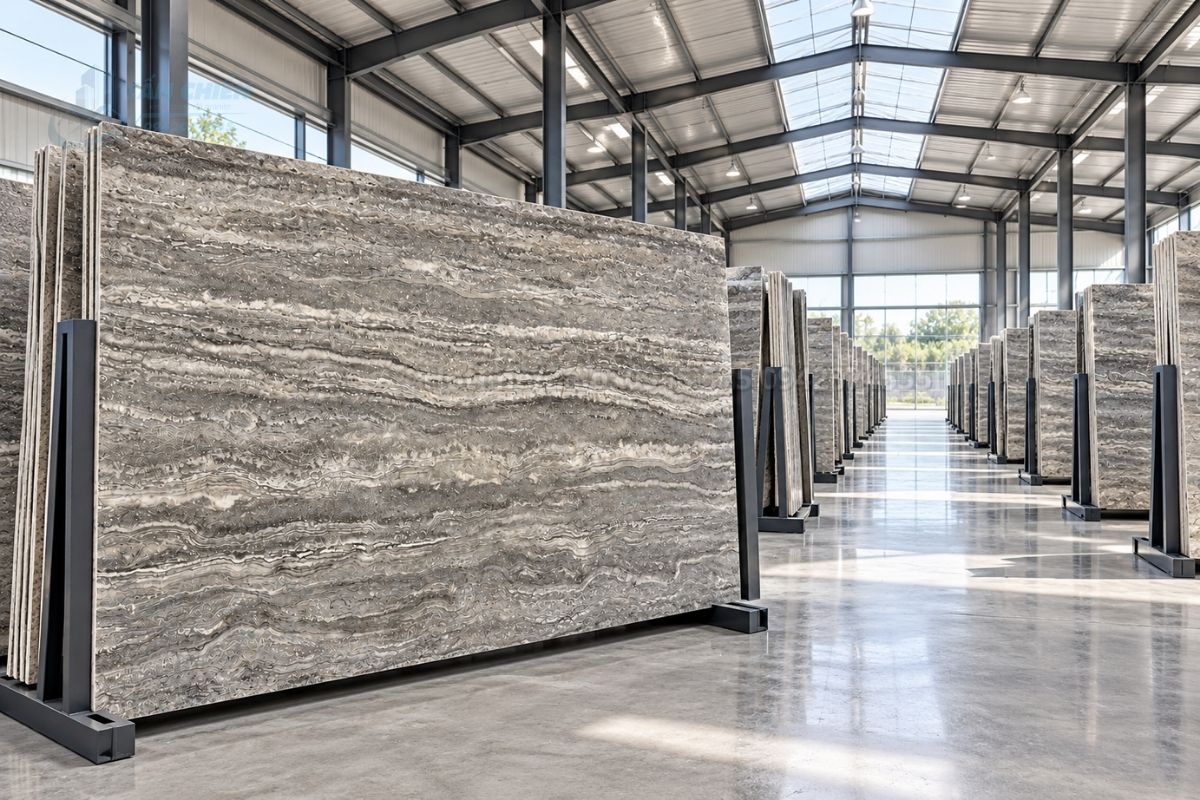 Đá nung kết Travertino Grey VA-M06